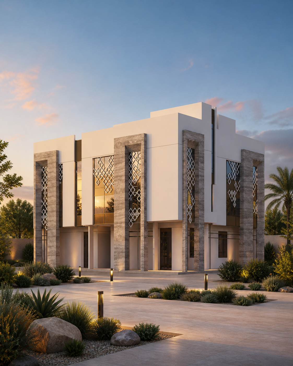 الواجهة الخارجية لمشروع شقق الاستوديو الفاخرة
